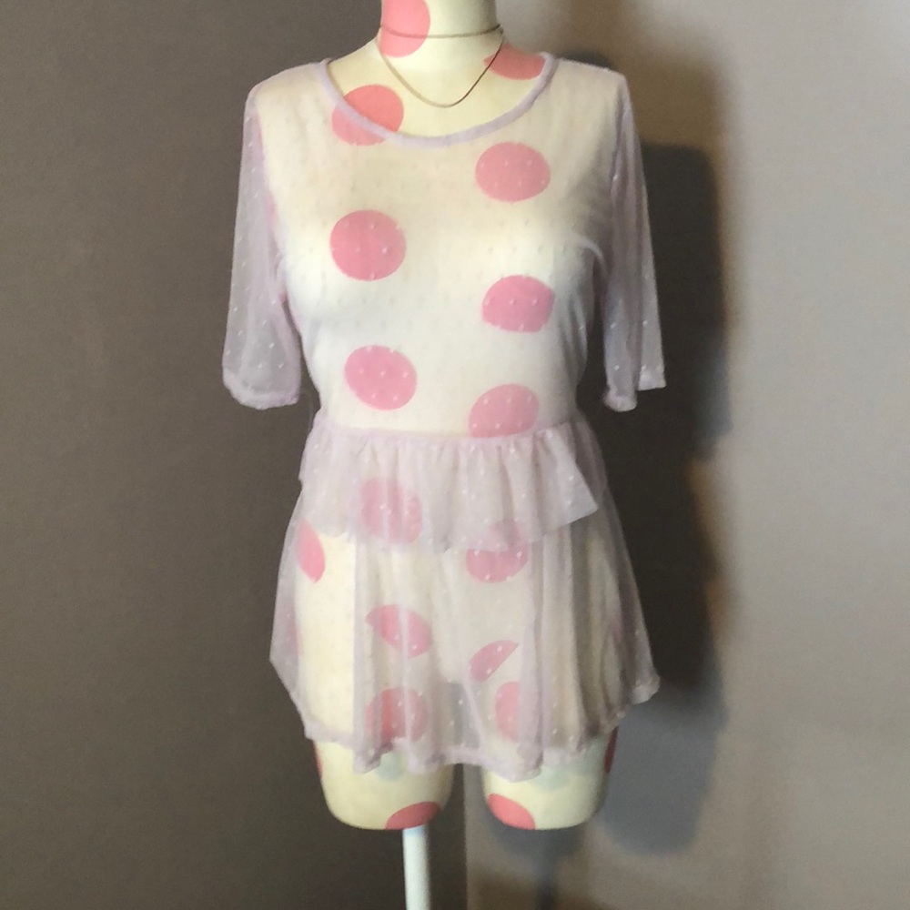 Potter’s Pot tulle blouse.